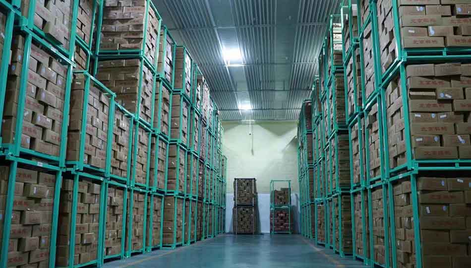 Stacking Racks in Cold Storage