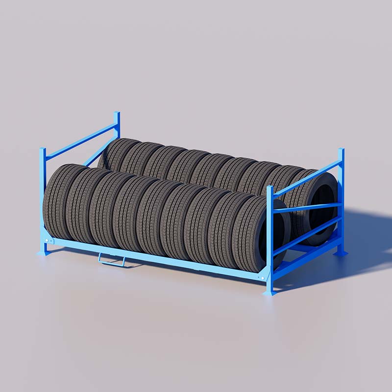 Truck and bus tyres folding rack - Gallery Image 2