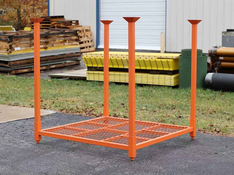 Warehouse tire racks Modular tire rack in warehouse