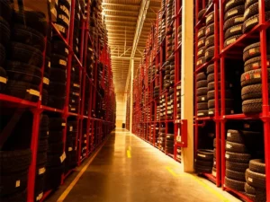 What is a tyre stillage and how is it used?