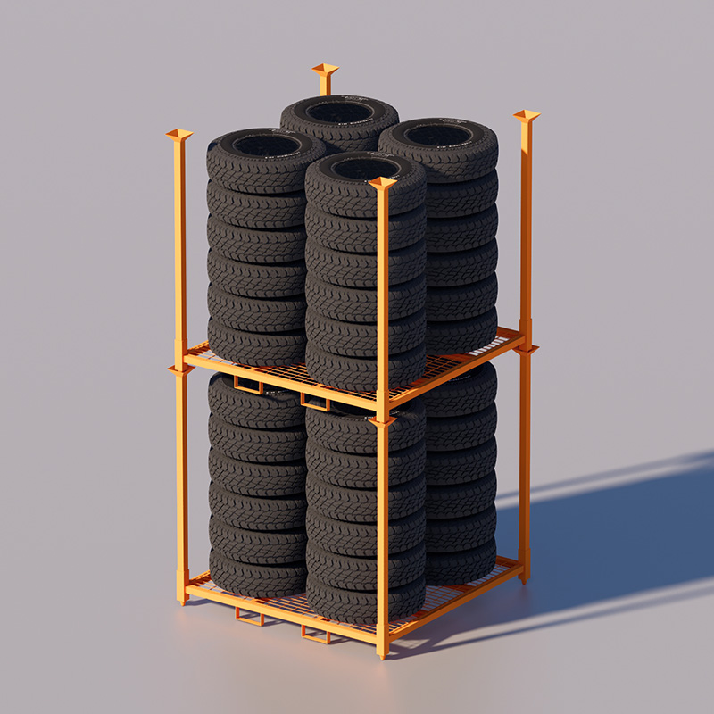 Durable Steel Tyre Stillages for Truck Tires | Stackable Storage & Logistics Solution - Gallery Image 6