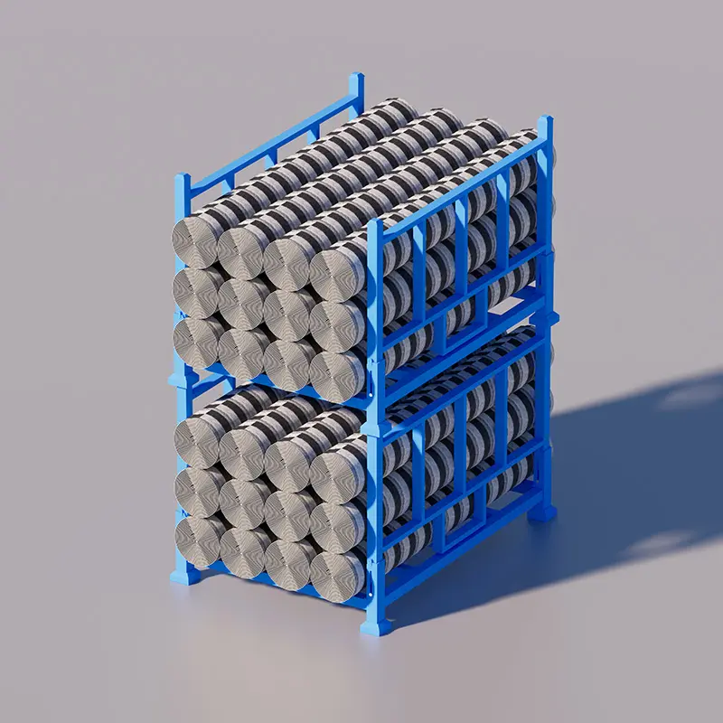 Stacking rack & Foldable rack for stacking rolls - Gallery Image 4