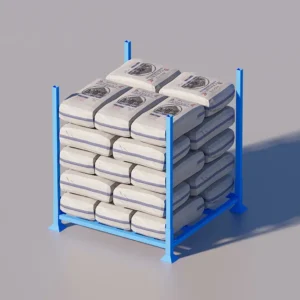 Sqaure Tubes Stacking Rack with Bagged Products