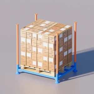 High-density storage racks for palletized goods
