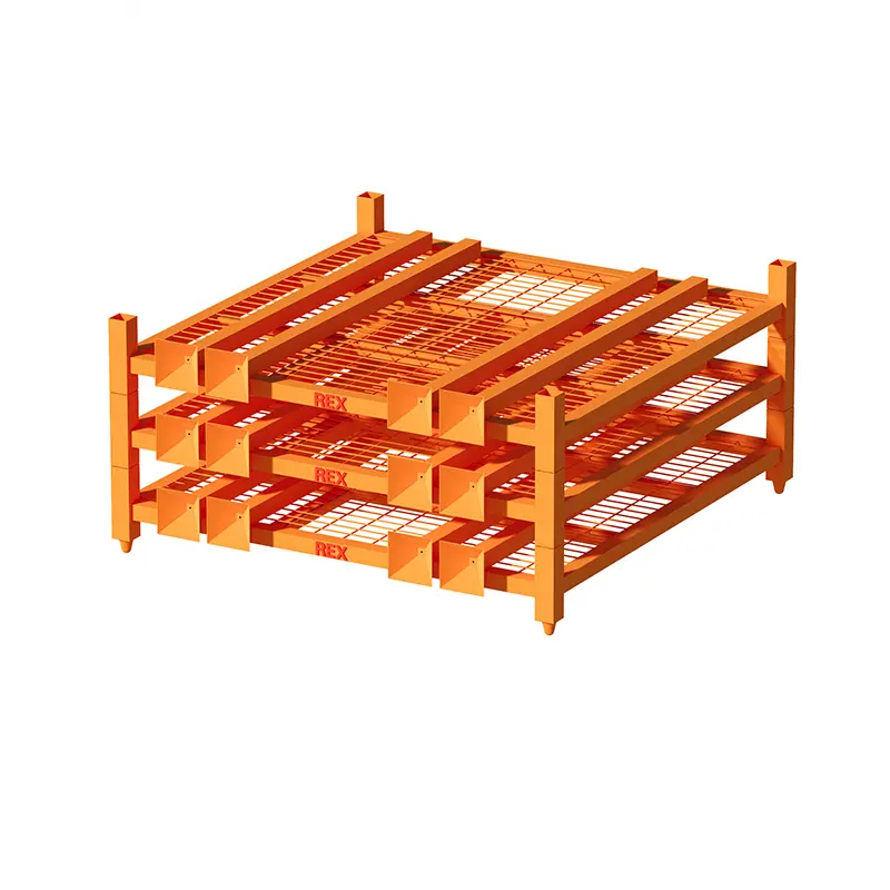 1524 x 1524 mm Stacking tyre rack with wire mesh decking - Gallery Image 4