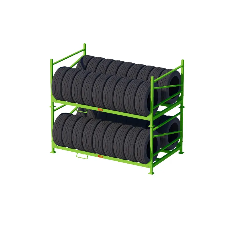 2200x1250x950mm Folding Tire Rack for Truck & SUV Tires - Gallery Image 5